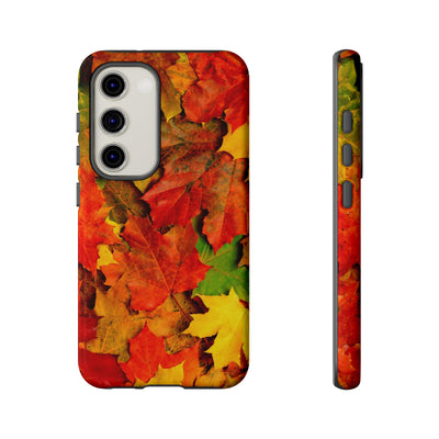 Fall Leaves Impact Resistant, Cute Phone Cases for Samsung S24, S23, S22, S21, IPhone 15 pro Iphone 14 pro Iphone 13 IPhone 12 Iphone 11