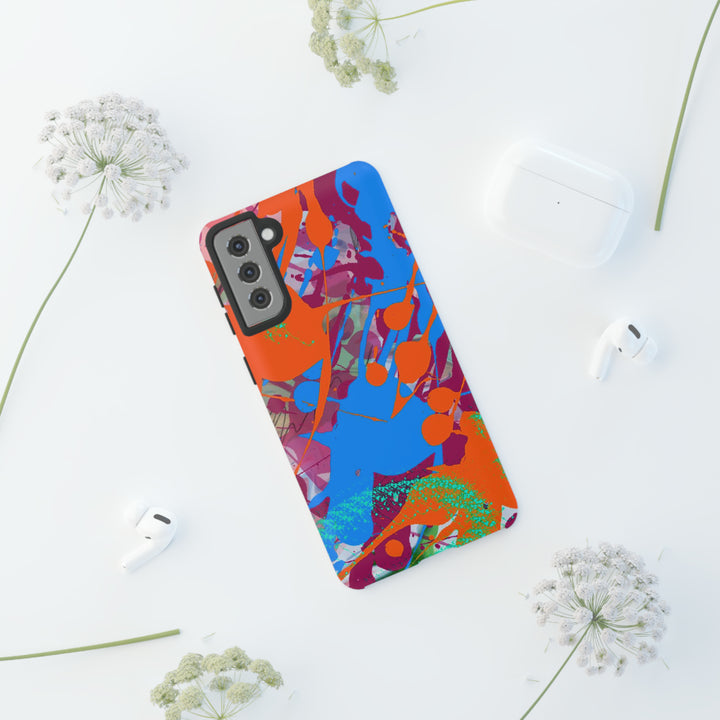 Samsung Galaxy Phone Case | Galaxy S23, S22, S21, S20 | Luxury Case Double Layered | Impact Resistant | Fashionable - Paint Spill 1 - Studio40ParkLane