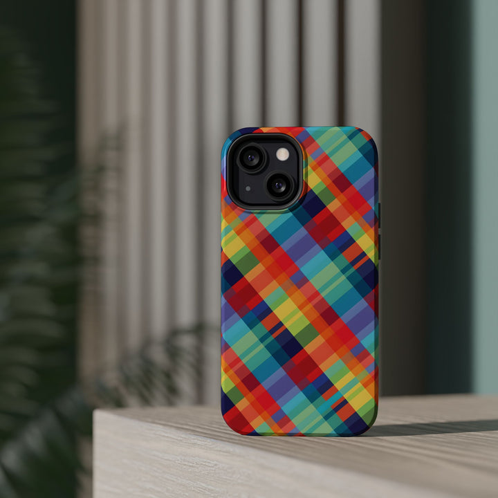 Checkered Plaid Magsafe Gift for Her Cute Phone Case for Iphone, | iPhone 16 | iPhone 15 Pro Max, Iphone 14 Pro Max, 13 12 11 10 9 8 7 - Studio40ParkLane