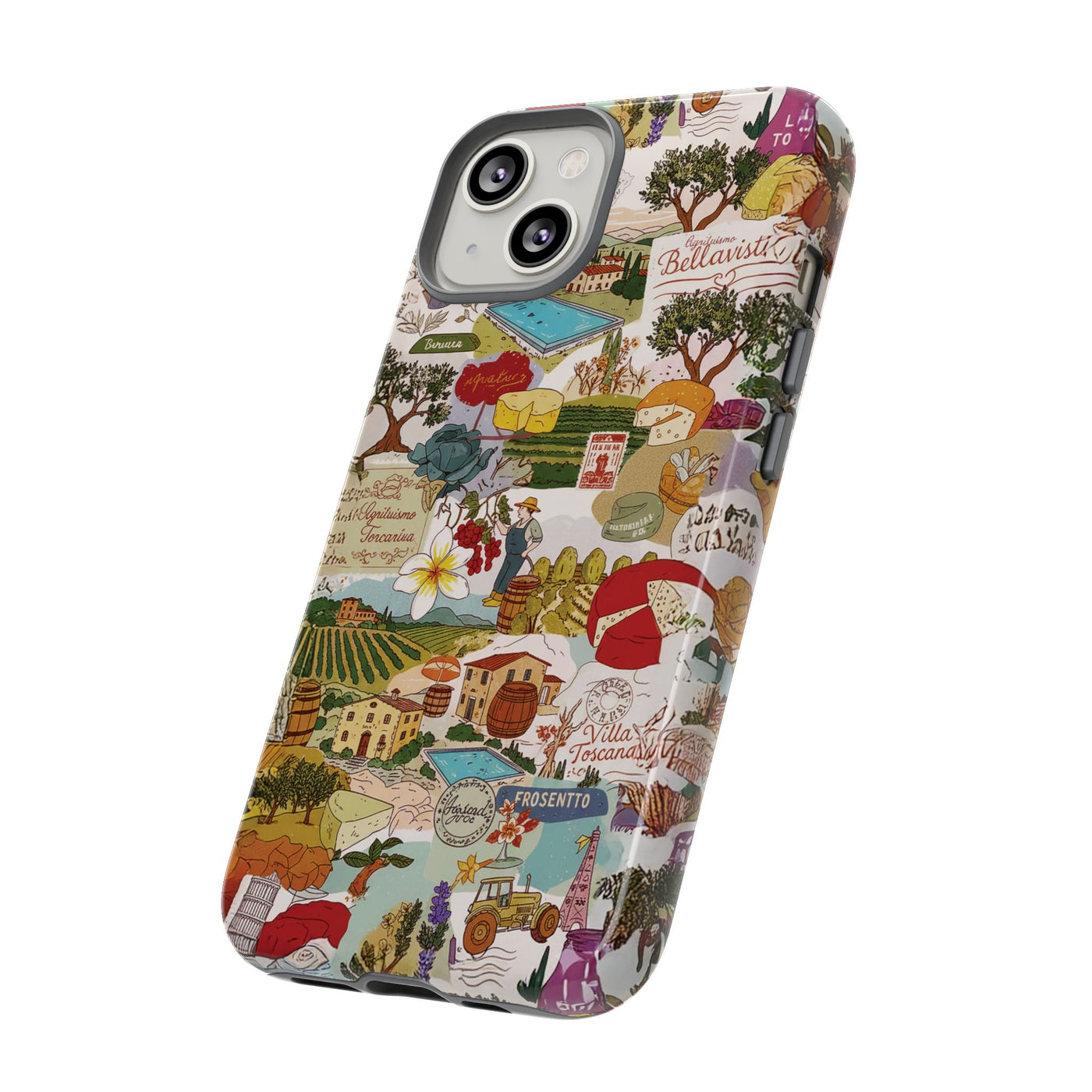 Italy Tuscany Coquette Collage Tough Premium Phone Case - For iPhone 17 Pro Max iPhone 16 Pro iPhone 15 Iphone 14 Plus 13 Pro 12 11 10 XR - Studio40ParkLane