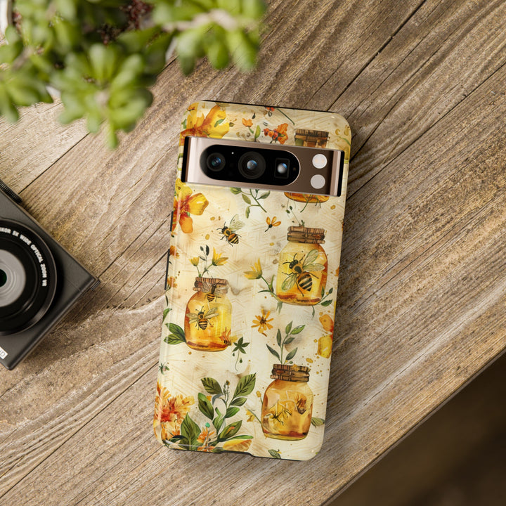 Impact Resistant, Honey Bees, Cute Phone Cases for Samsung S24, S23, S22, S21, IPhone 15 pro Iphone 14 pro Iphone 13 IPhone 12 Iphone 11 - Studio40ParkLane