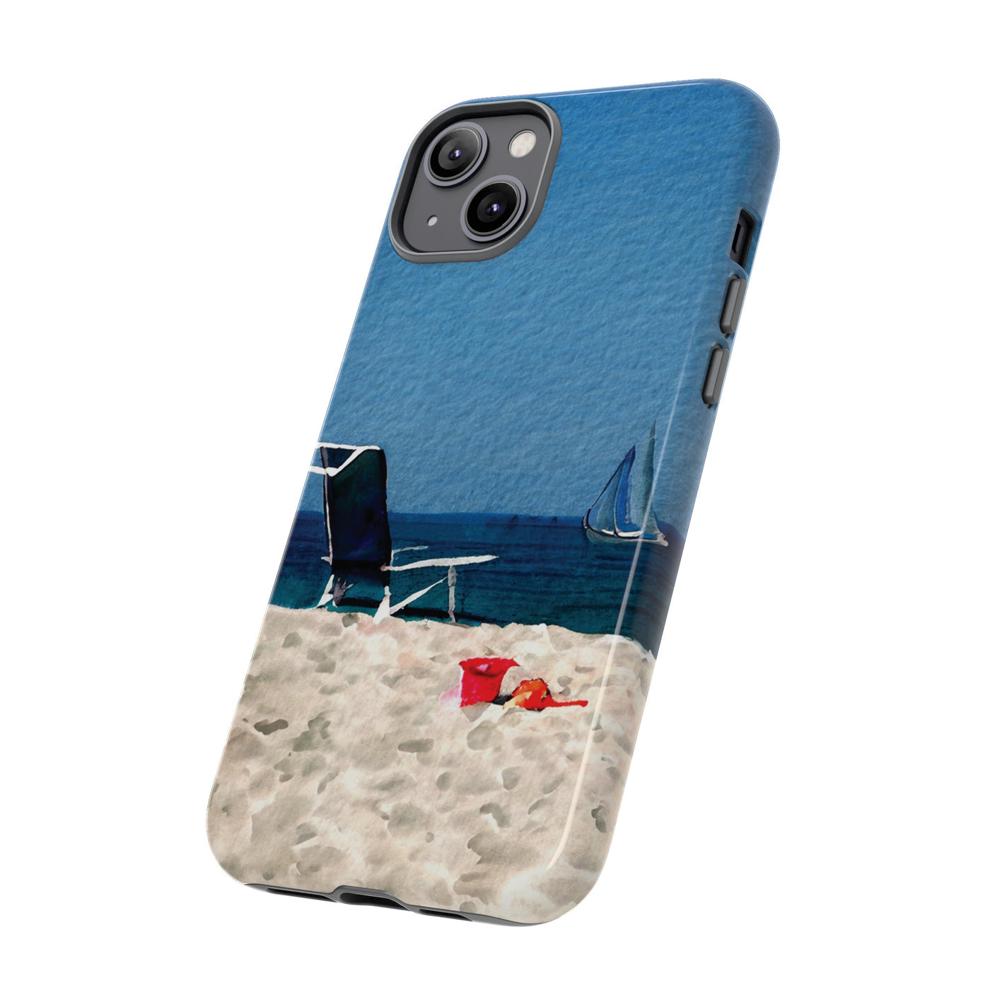 Cute Samsung Case | Cool Iphone Case | Summer Blue Beach Chair, Samsung S24, S23, S22, S21, IPhone 15 Case | Iphone 14 Case, Iphone 13 Case