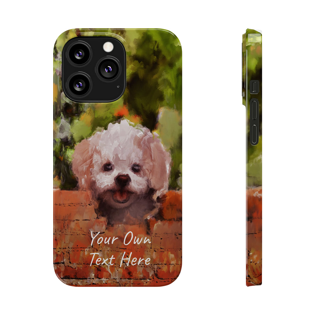 Slim Personalized Cute iPhone Cases - | iPhone 15 Case | iPhone 15 Pro Max Case, Iphone 14 Case, Iphone 14 Pro Max, Iphone 13, Bichon Frise Dog - Studio40ParkLane