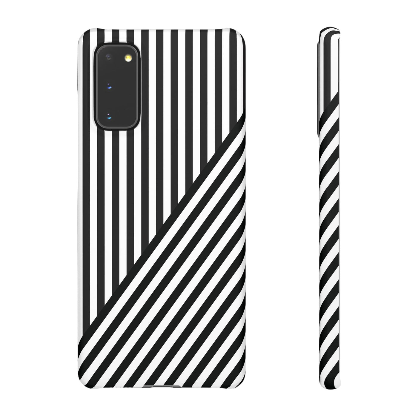 Aesthetic Black White Stripes Cute Phone Case Sleek Snap - For iPhone 17 Pro Max iPhone 16 Pro iPhone 15 Iphone 14 Plus 13 Pro 12 11 10 Gift - Studio40ParkLane