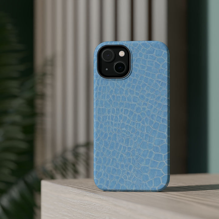 Non Leather Blue Color Pattern Magsafe Cute Phone Case for Iphone Gift for Her, | iPhone 15 Case | iPhone 15 Pro Max Case, Iphone 14, Iphone 14 Pro Max, Iphone 13, Iphone 16 - Studio40ParkLane