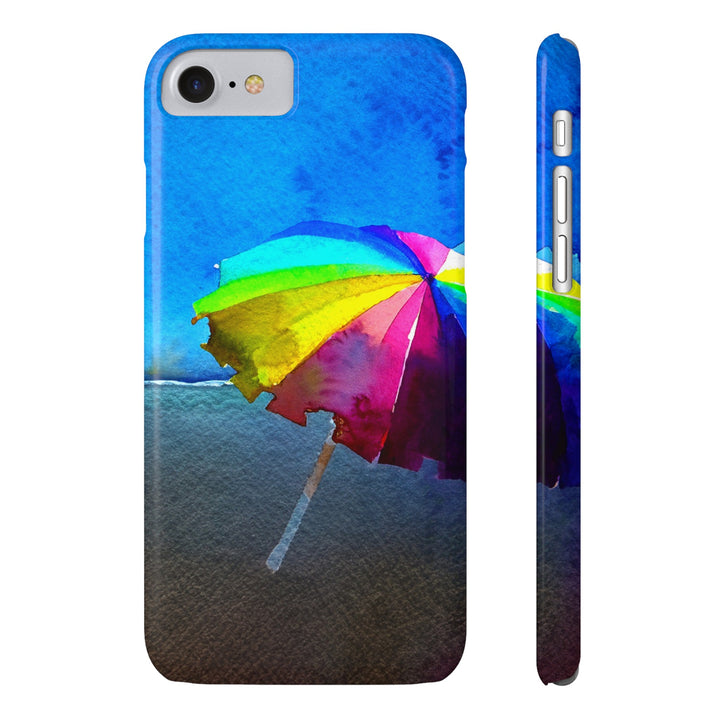 Slim Cute Phone Cases for Iphone - | iPhone 15 Case | iPhone 15 Pro Max Case, Iphone 14 Case, Iphone 14 Pro Max, Iphone 13, Summer Beach Umbrella - Studio40ParkLane