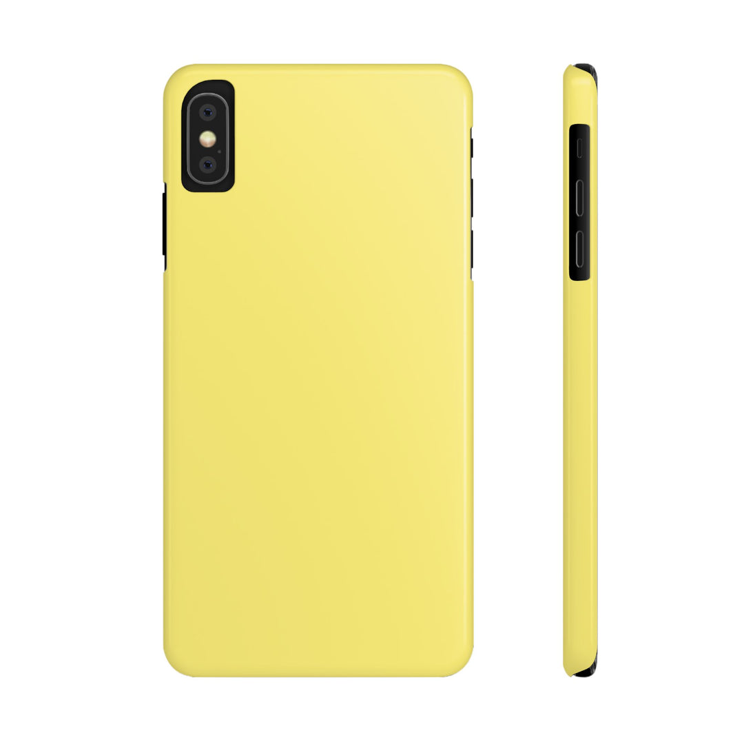 Slim Light Yellow Gift for Her Aesthetic Cute Phone Case for Iphone 16 - | iPhone 15 Pro Max Case | iPhone 14 Case 13 12 11 10 9 8 7 - Studio40ParkLane