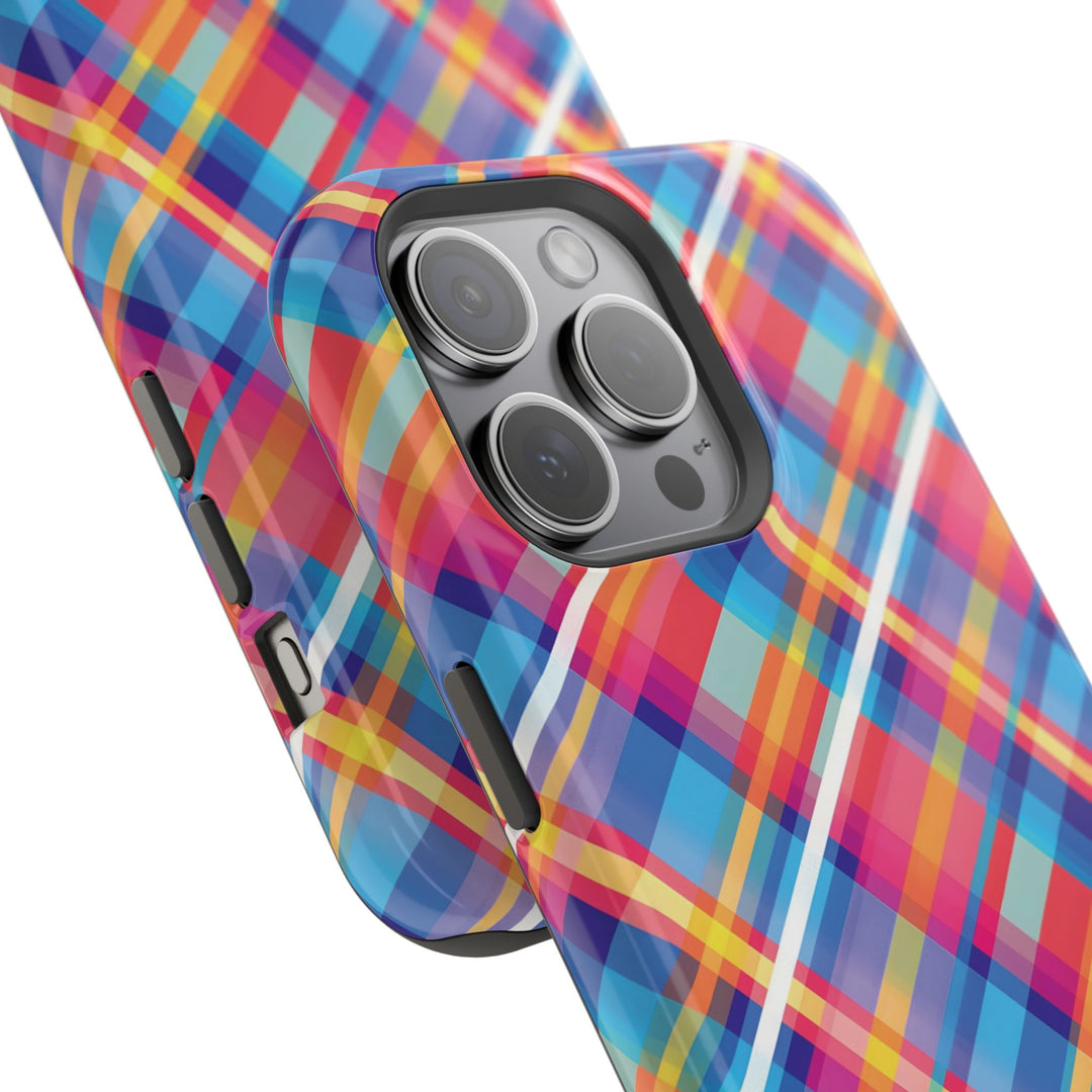Checkered Plaid Magsafe Gift for Her Cute Phone Case for Iphone, | iPhone 16 | iPhone 15 Pro Max, Iphone 14 Pro Max, 13 12 11 10 9 8 7 - Studio40ParkLane