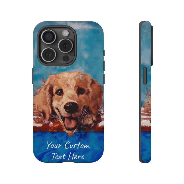 Personalize this Cute IPhone Case | Golden Retriever Dog iPhone Case, iPhone 15 Case | iPhone 15 Case, Iphone 14 Case, Iphone 14 Pro Max Case - Studio40ParkLane