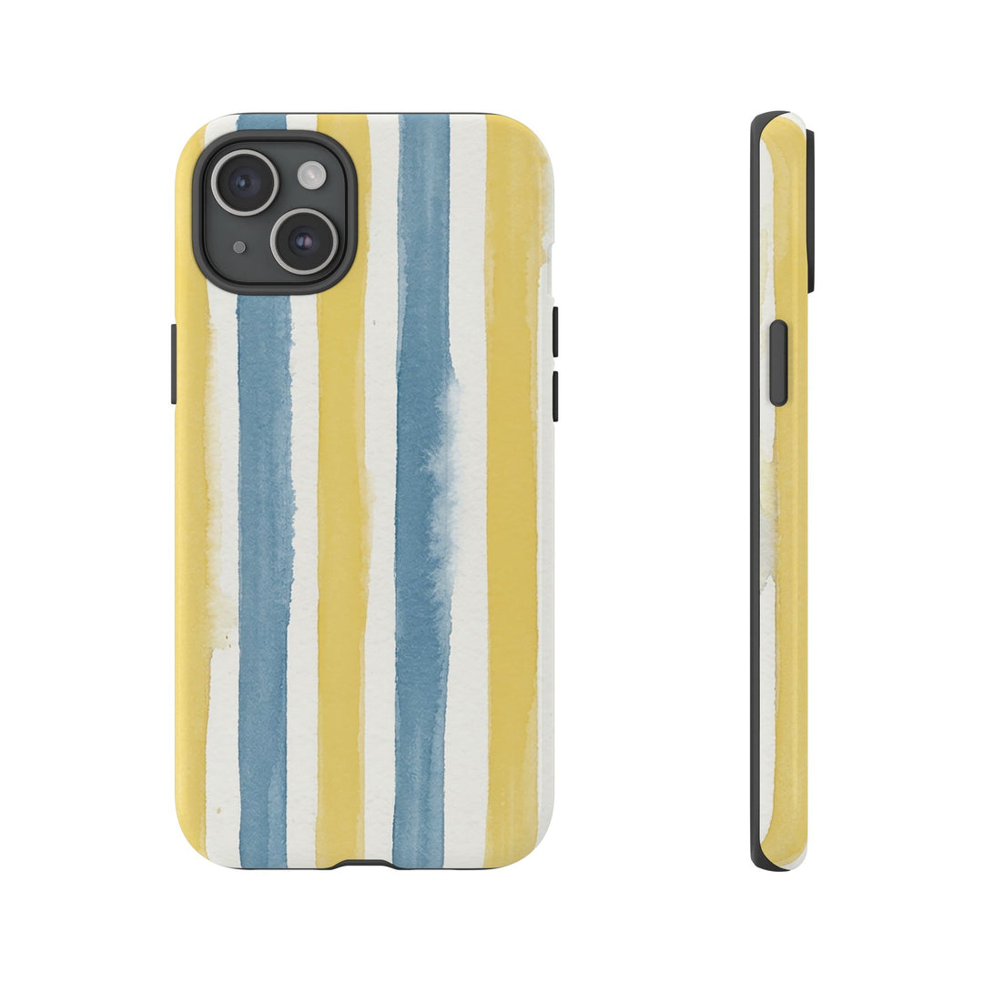 Tough Cute Yellow Stripes Phone Case, for IPhone 17 Pro Max | Iphone 17 Air, Iphone 16, IPhone 15, 14 13 12, Samsung Galaxy S26, S25, S24, S23 - Studio40ParkLane
