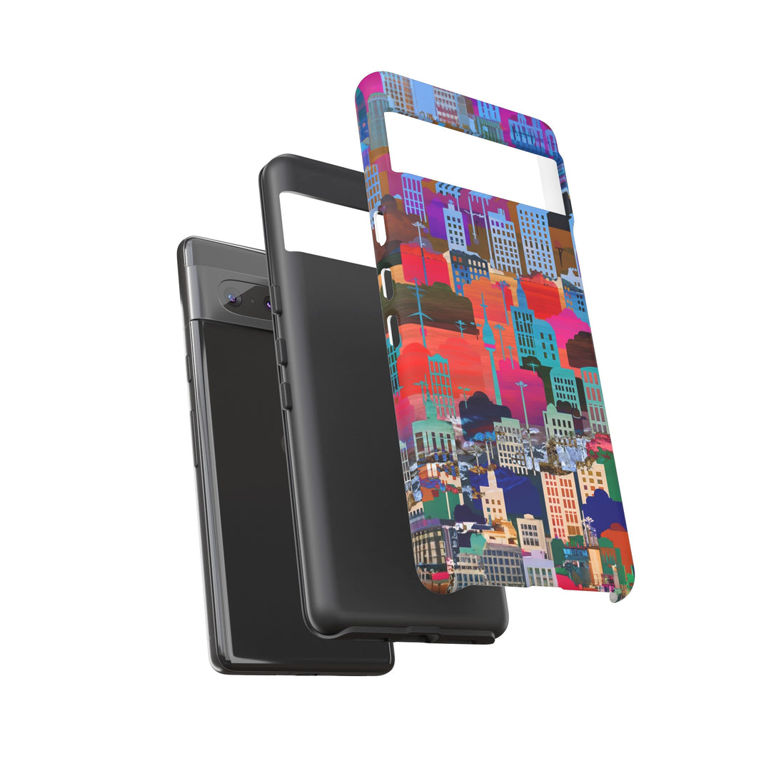 Cute Samsung Case | Cool Iphone Case | Summer City Skyline, Samsung S24, S23, S22, S21, IPhone 15 Case | Iphone 14 Case, Iphone 13 Case - Studio40ParkLane