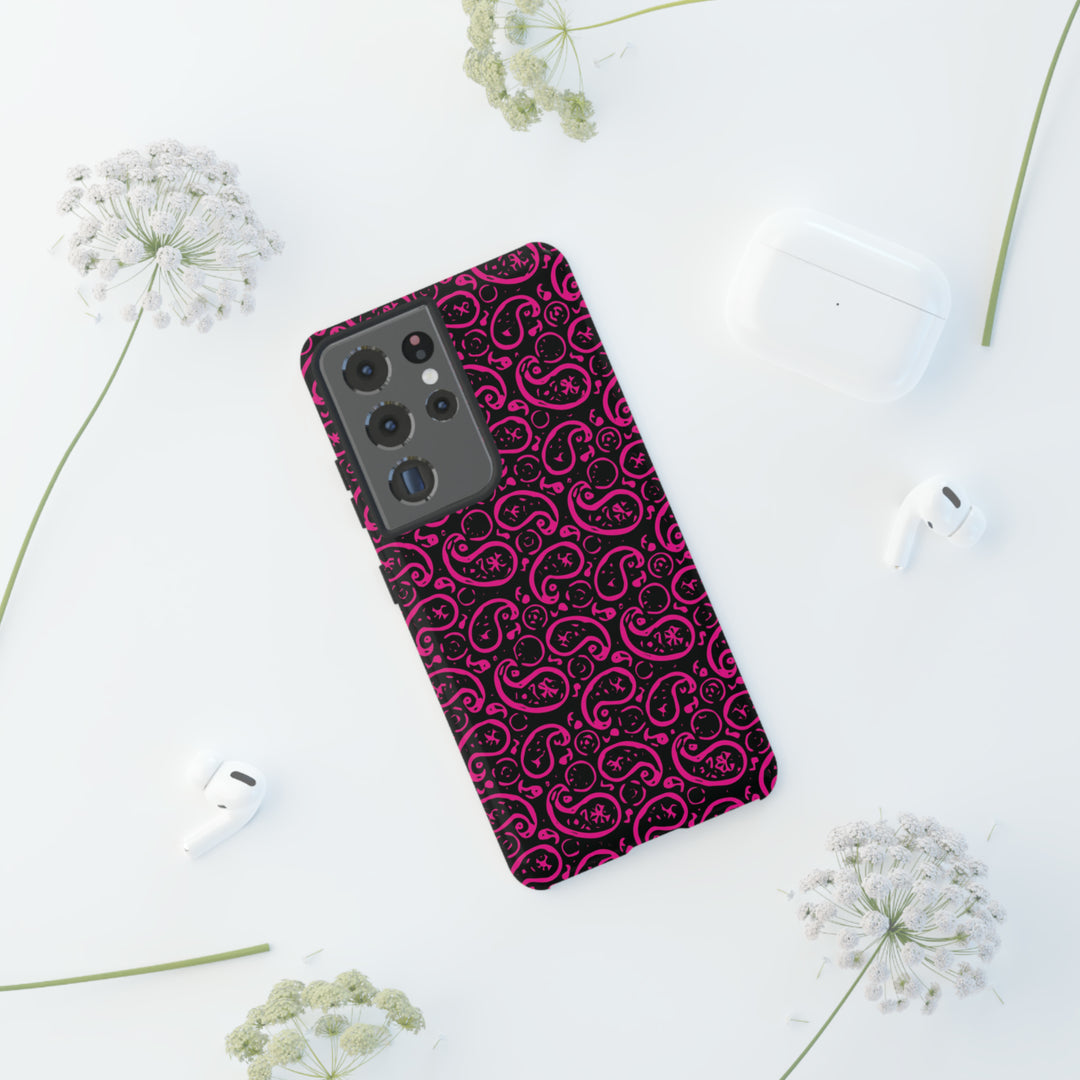 Samsung Galaxy Phone Case | Galaxy S23, S22, S21, S20 | Luxury Case Double Layered | Impact Resistant | Fashionable - Paisley 3 - Studio40ParkLane