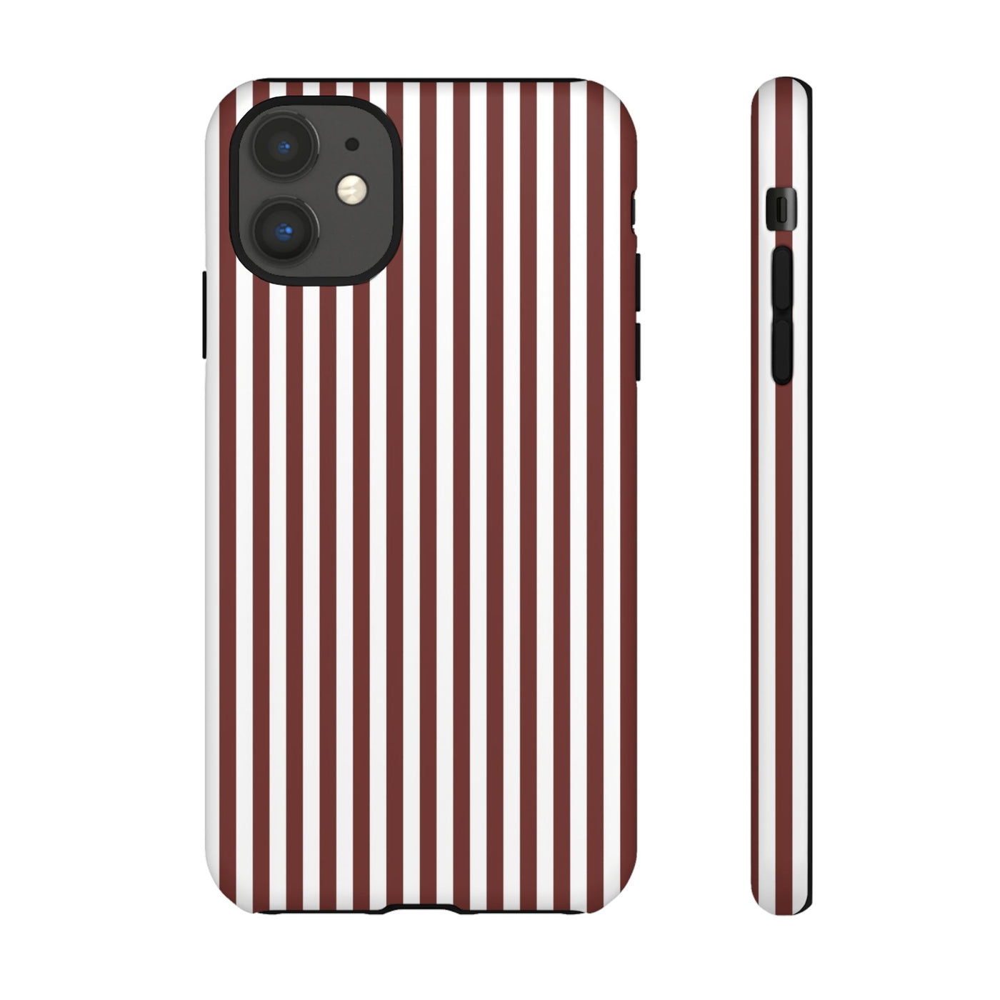 Tough Premium Chocolate Stripes Phone Case Gift for Her - For Apple iPhone 16 Pro Max 16e iPhone 15 Pro iPhone Iphone 14 Plus 13 Pro 12 SE XR - Studio40ParkLane
