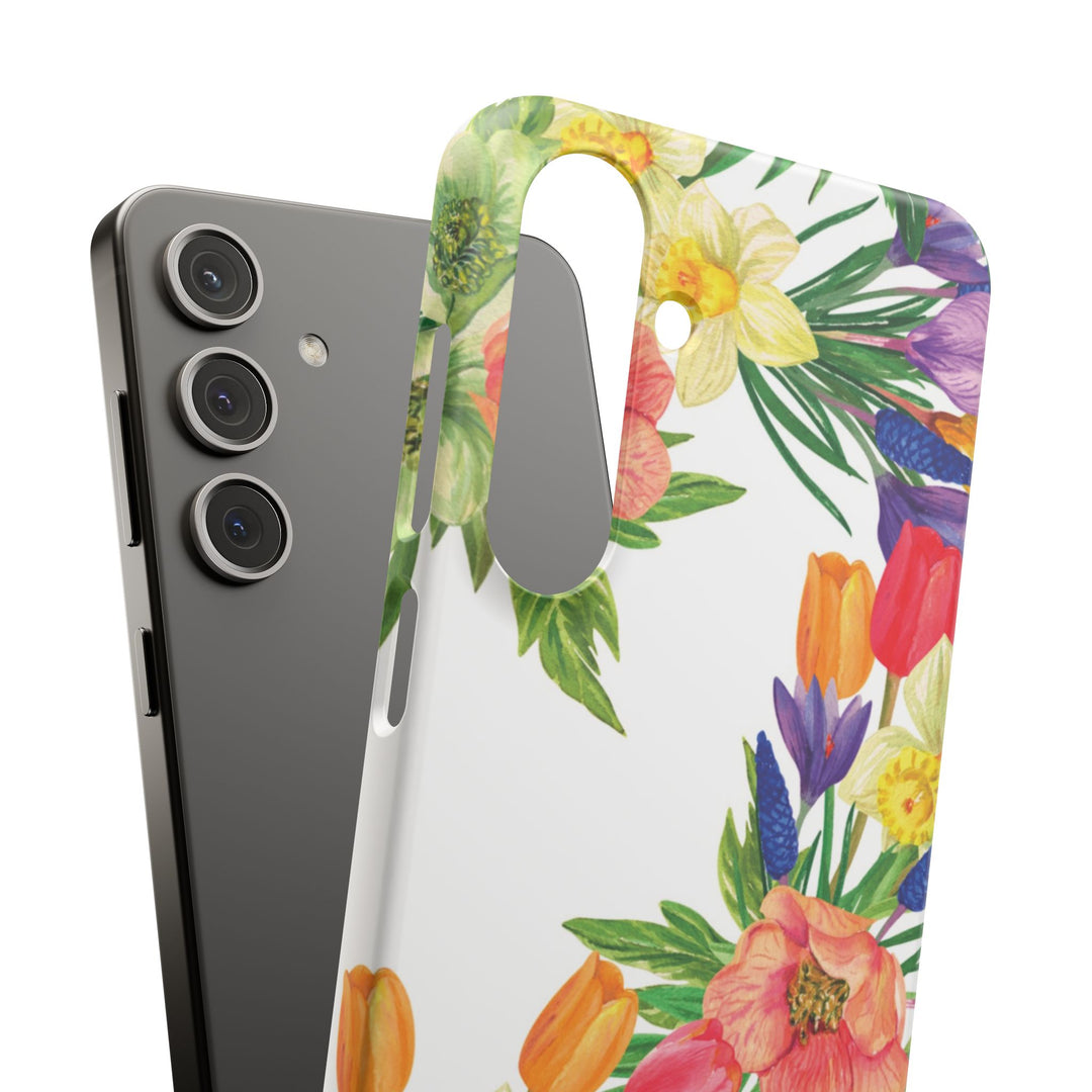 Sleek Snap Spring Summer Flowers Cute Phone Case for iPhone 16 15 14 13 12 11 X Xs Max Xr Pro Plus Samsung Galaxy S24 S23 S22 S21 S20 Ultra