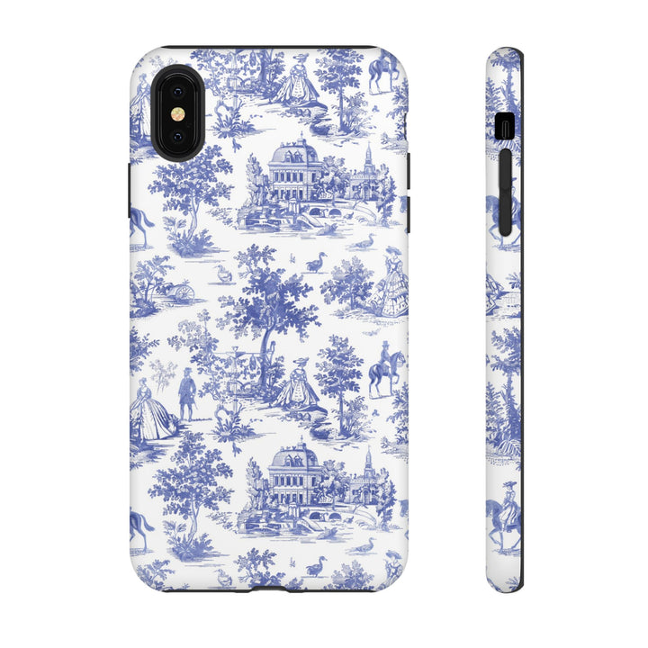 Premium Tough French Toile Gift for Her Cute Phone Cases for Samsung S25 S24, S23, S22, S21, Iphone, 16, 15, 14, 13 Pro Max Ultra - Studio40ParkLane