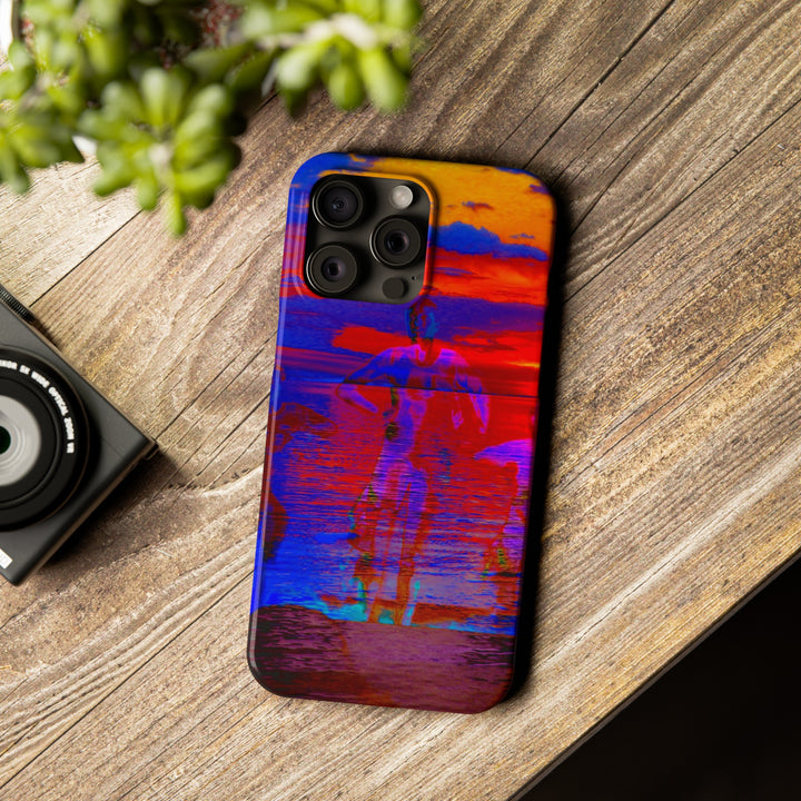 Slim Cute Phone Cases for Iphone | iPhone 15 Case | iPhone 15 Pro Max, Iphone 14 Case, Iphone 14 Pro Max, Iphone 13, Red Blue Sunset - Studio40ParkLane