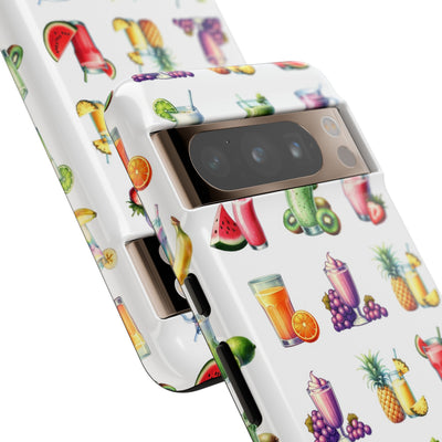 Cute Samsung Case | Cool Iphone Case | Tropical Summer Fruit Cocktail, Samsung S24, S23, S22, S21, IPhone 15 Case | Iphone 14 Case, Iphone 13 Case