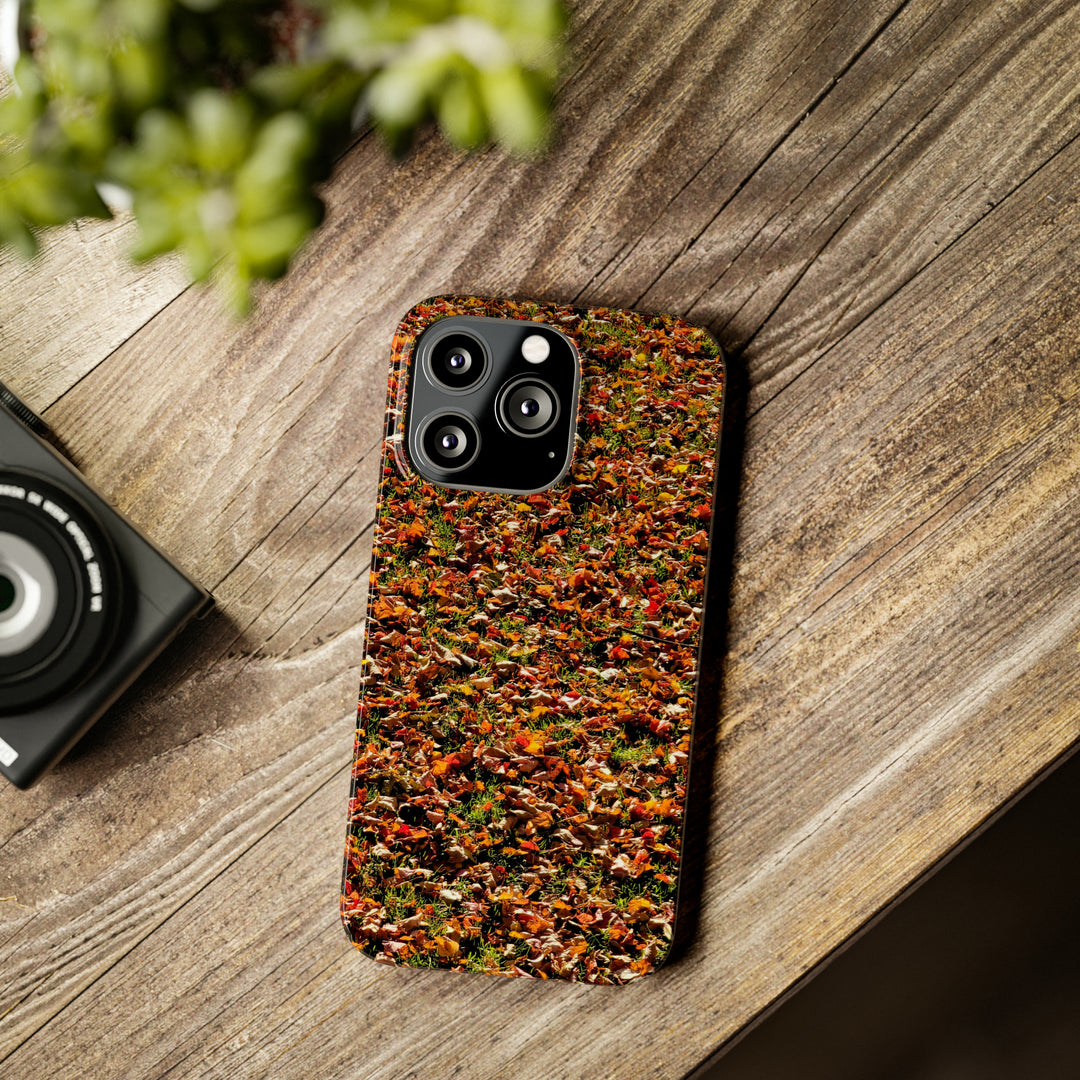 Slim Cute Phone Cases for Iphone - | iPhone 15 Case | iPhone 15 Pro Max Case, Iphone 14 Case, Iphone 14 Pro Max, Iphone 13, New England Fall Leaves - Studio40ParkLane