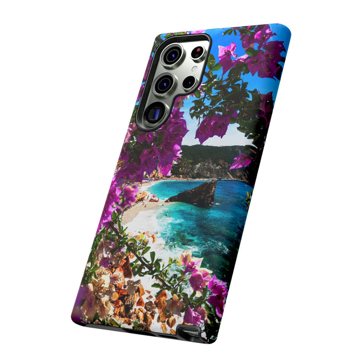 Impact Resistant, Bougainvillea Seaview, Cute Phone Cases for Samsung S24, S23, S22, S21, IPhone 15 pro Iphone 14 pro Iphone 13 IPhone 12 Iphone 11 - Studio40ParkLane