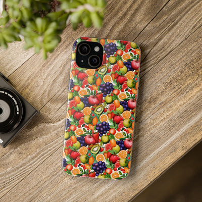 Cute Flexi Phone Cases, Summer Fruit Mix, Compatible with Samsung Galaxy S23, Samsung S22, Samsung S21, Samsung S20, Galaxy S20 Ultra