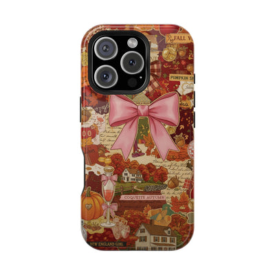 New England Fall Coquette Collage Tough Magsafe Cute Phone Cases for Iphone | iPhone 15 Pro Max Case, Iphone 14, Iphone 14 13 12 11 10 9 8 7 - Studio40ParkLane