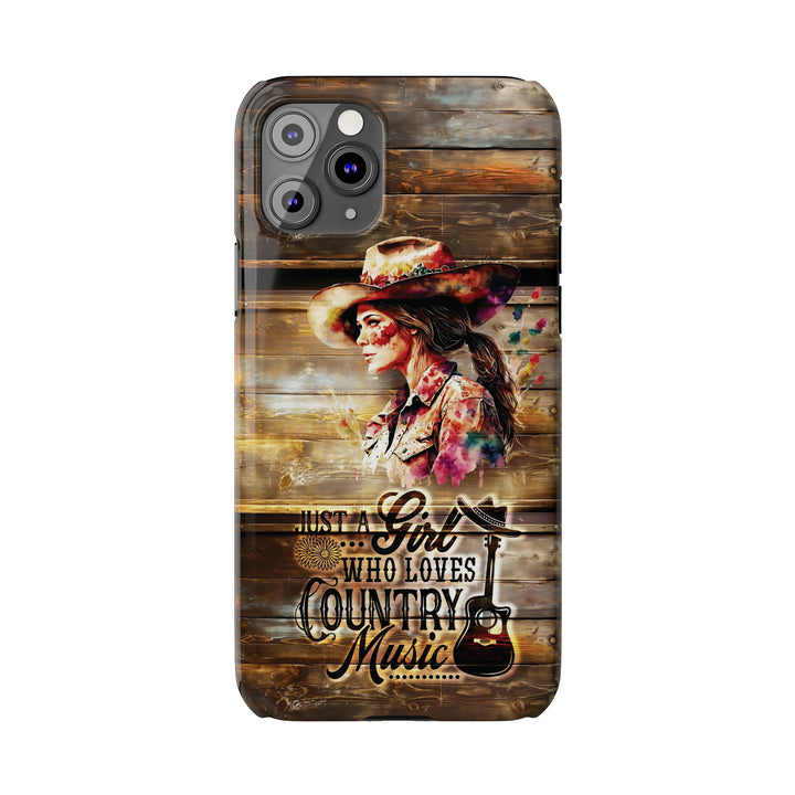 Slim Cute Phone Cases for Iphone - | iPhone 15 Case | iPhone 15 Pro Max Case, Iphone 14 Case, Iphone 14 Pro Max, Iphone 13, Country Music Girl - Studio40ParkLane