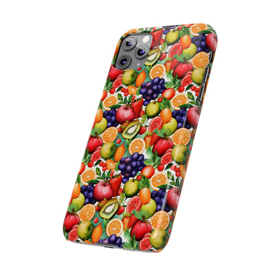 Slim Cute Phone Cases for Iphone  | iPhone 15 Case | iPhone 15 Pro Max Case, Iphone 14, Iphone 14 Pro Max, Iphone 13, Summer Fruit Mix Selection