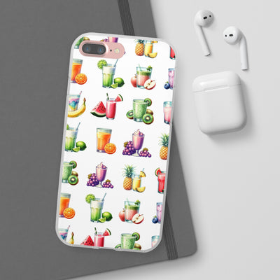 Cute Flexi Phone Cases, For Iphones and Samsung Galaxy Phones, Tropical Summer Fruit Cocktails, Galaxy S23 Phone Case, Samsung S22 Case, Samsung S21, Iphone 15, Iphone 14, Iphone 13