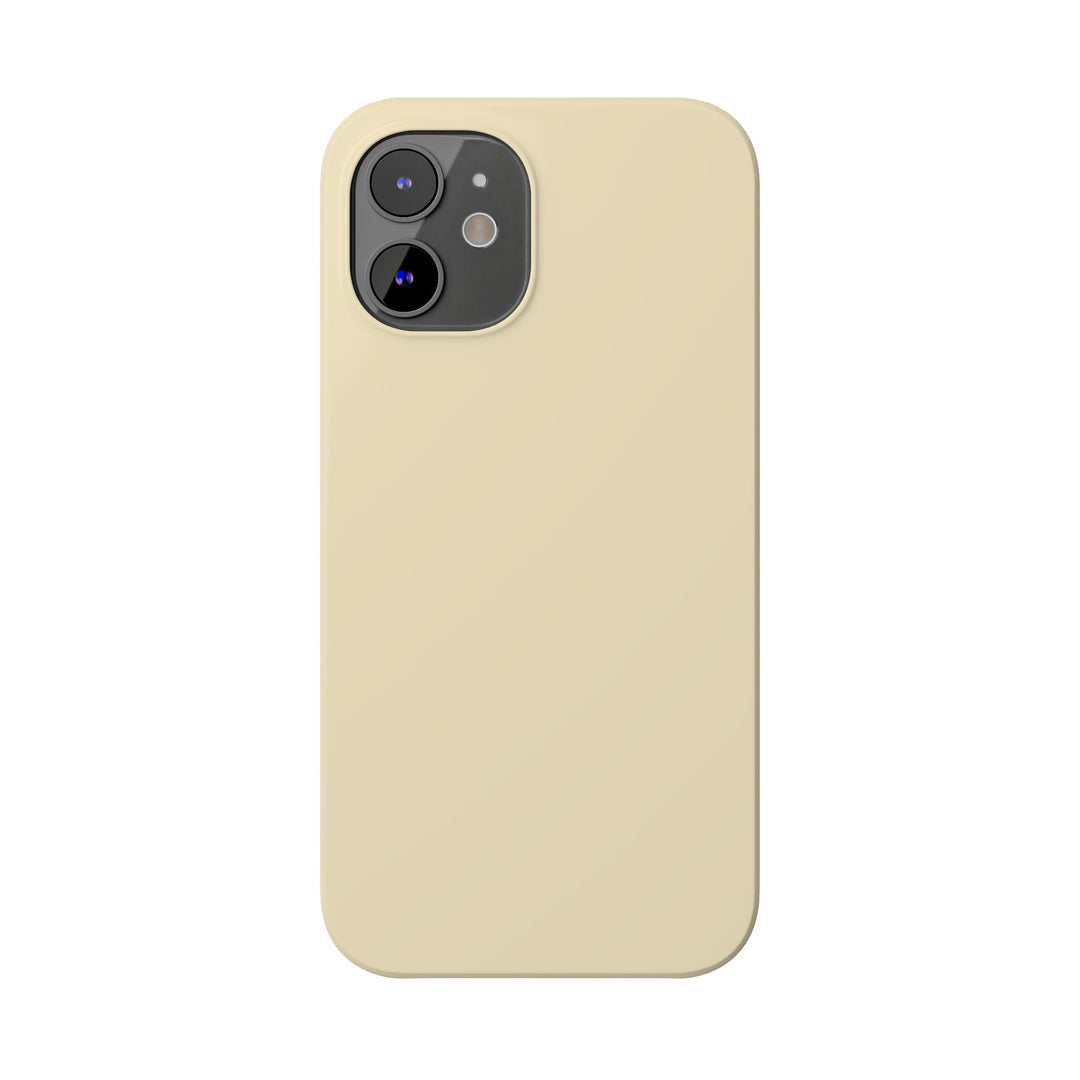 Slim Pale Yellow Gift for Her Aesthetic Cute Phone Case for Iphone 16 - | iPhone 15 Pro Max Case | iPhone 14 Case 13 12 11 10 9 8 7 - Studio40ParkLane