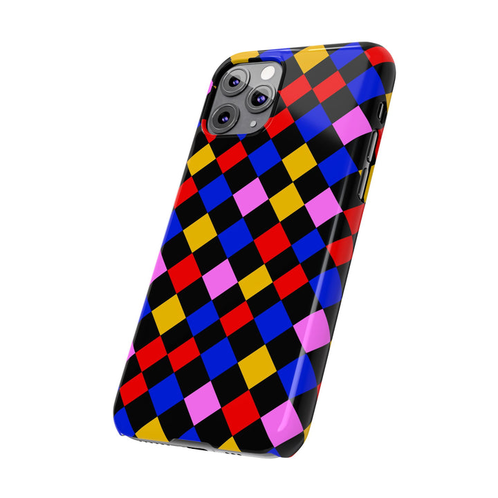 Slim Abstract Colorful Checkerboard Cute Phone Case for Iphone 17 - | iPhone 16 Pro Max Case | iPhone 15 Case Iphone 14 13 12 11 Gift for Her - Studio40ParkLane