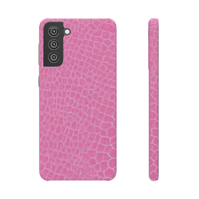 Snap Non Leather Pink Color Pattern Gift for Her Cute Phone Cases for Samsung Galaxy S24, S23, S22, S21, S20, Plus, Ultra, Iphone 16, 15, 14, Pro and Max - Studio40ParkLane