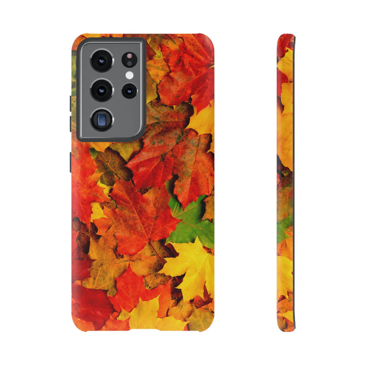 Fall Leaves Impact Resistant, Cute Phone Cases for Samsung S24, S23, S22, S21, IPhone 15 pro Iphone 14 pro Iphone 13 IPhone 12 Iphone 11 - Studio40ParkLane