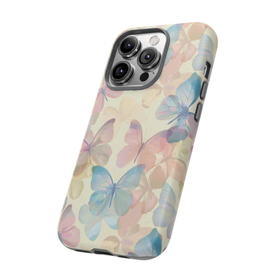 Cute Samsung Case | Cool Iphone Case | Summer Pastel Butterflies, Samsung S24, S23, S22, S21, IPhone 15 Case | Iphone 14 Case, Iphone 13 Case