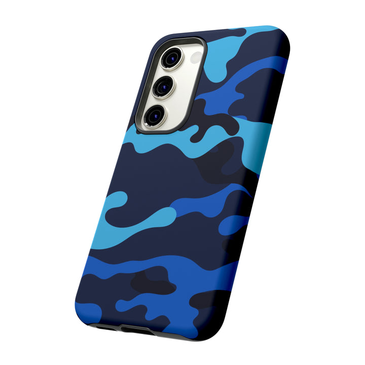 Cute Samsung Phone Case | Aesthetic Samsung Phone Case | Galaxy S23, S22, S21, S20 | Blue Camouflage, Protective Phone Case - Studio40ParkLane