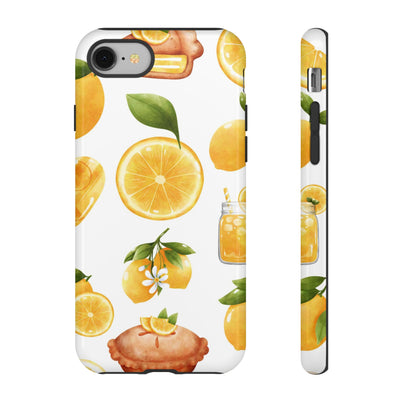 Impact Resistant, Lemon Fruit Pie, Cute Phone Cases for Samsung S24, S23, S22, S21, IPhone 15 pro Iphone 14 pro Iphone 13 IPhone 12 Iphone 11