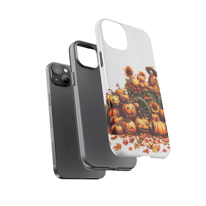 Impact Resistant, Fall Leaves Scarecrow, Cute Phone Cases for Samsung S24, S23, S22, S21, IPhone 15 pro Iphone 14 pro Iphone 13 IPhone 12 Iphone 11 - Studio40ParkLane