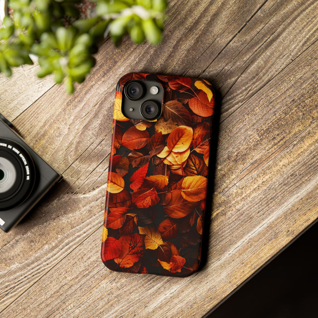 Slim Fall Autumn Leaves Gift for Her Cute Phone Cases for Iphone 16 | iPhone 15 Case | iPhone 15 Pro Max Case, Iphone 14, Iphone 14 Pro Max, Iphone 13, Slim - Studio40ParkLane