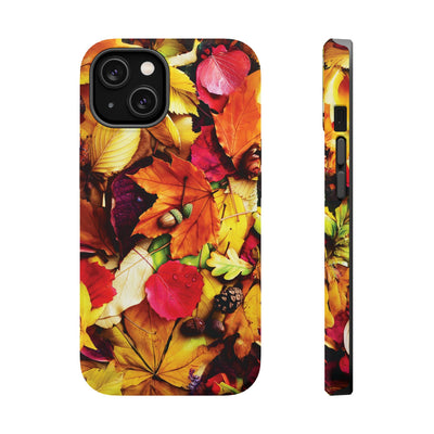 Aesthetic Tough Magsafe Fall Leaves Foliage Phone Case - For iPhone 17 Pro Max iPhone 16 Pro iPhone 15 Iphone 14 Plus 13 Pro 12 11 10 - Studio40ParkLane