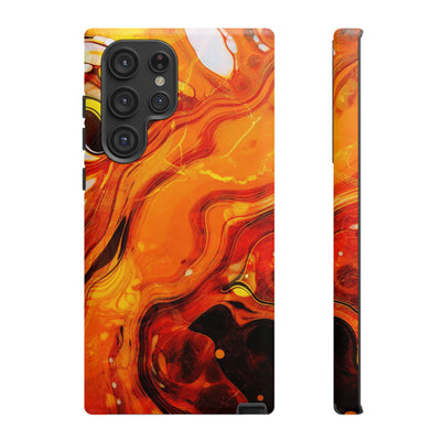 Impact Resistant, Fall Colors Marble, Cute Phone Cases for Samsung S24, S23, S22, S21, IPhone 15 pro Iphone 14 pro Iphone 13 IPhone 12 Iphone 11