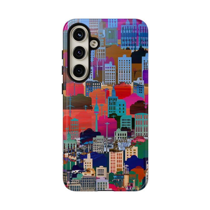 Cute Samsung Case | Cool Iphone Case | Summer City Skyline, Samsung S24, S23, S22, S21, IPhone 15 Case | Iphone 14 Case, Iphone 13 Case - Studio40ParkLane