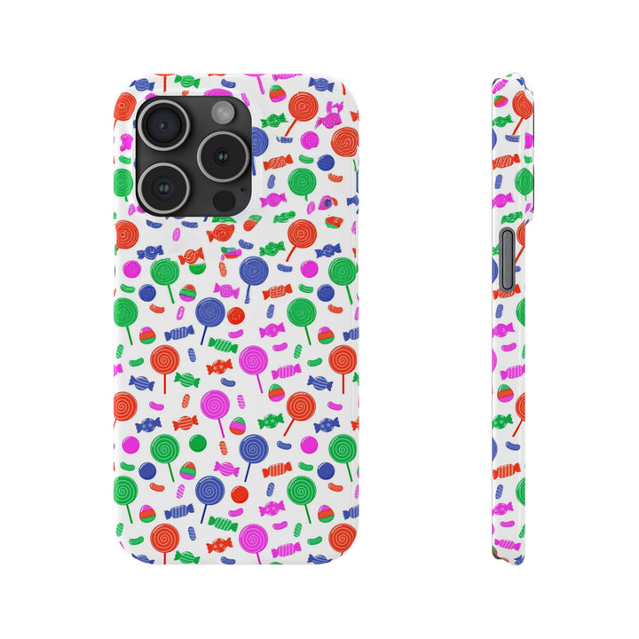 Slim Cute Phone Cases for Iphone - | iPhone 15 Case | iPhone 15 Pro Max Case, Iphone 14 Case, Iphone 14 Pro Max, Iphone 13, Summer Lollipops Red - Studio40ParkLane