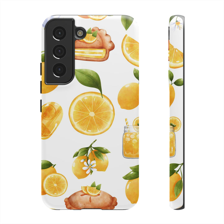 Cute Samsung Phone Case | Aesthetic Samsung Phone Case | Galaxy S23, S22, S21, S20 | Summer Fruit Lemons, Protective Phone Case - Studio40ParkLane