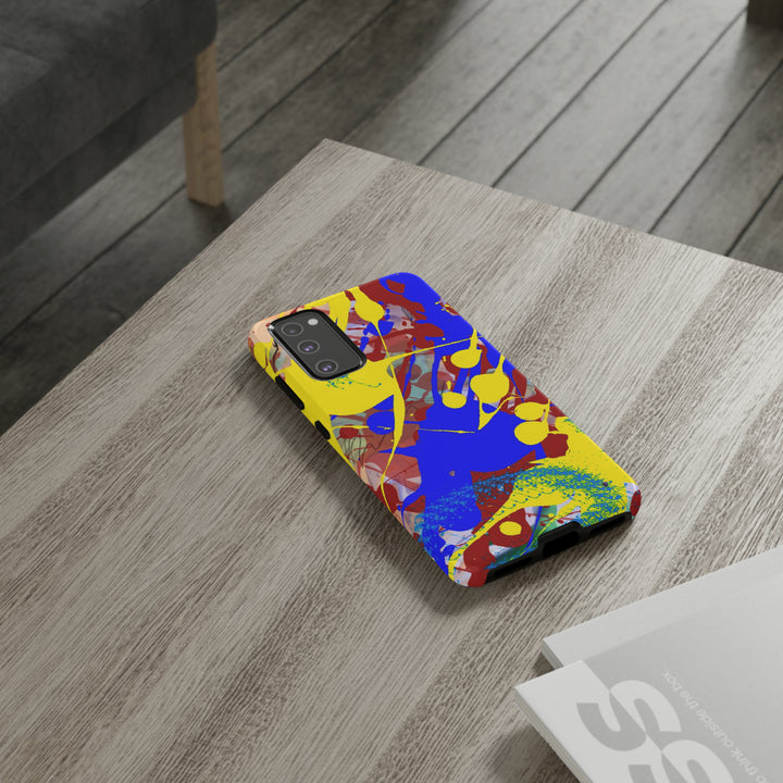 Samsung Galaxy Phone Case | Galaxy S23, S22, S21, S20 | Luxury Case Double Layered | Impact Resistant | Fashionable - Paint Spill 2 - Studio40ParkLane