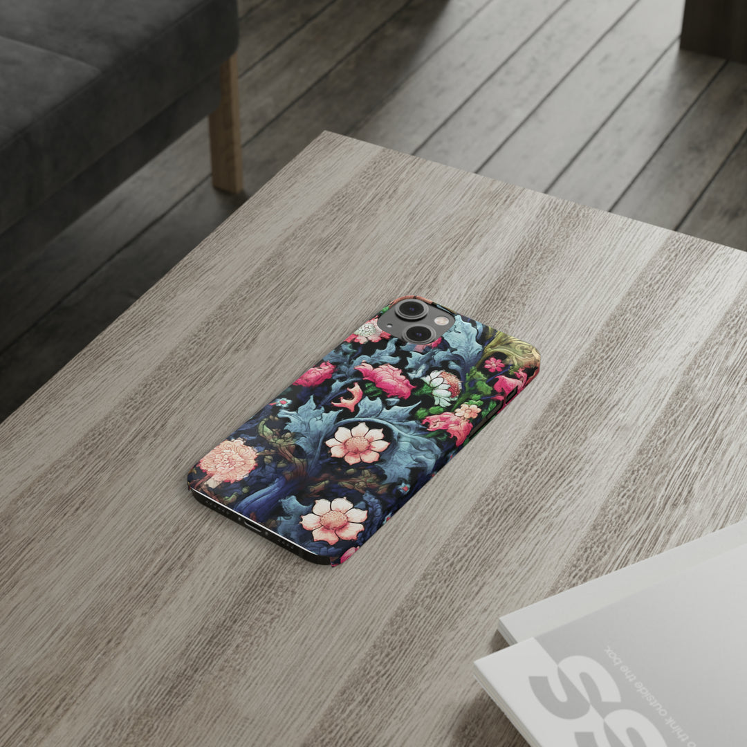Slim Cute Phone Cases for Iphone - | iPhone 15 Case | iPhone 15 Pro Max Case, Iphone 14 Case, Iphone 14 Pro Max, Iphone 13, Flowers Scene - Studio40ParkLane