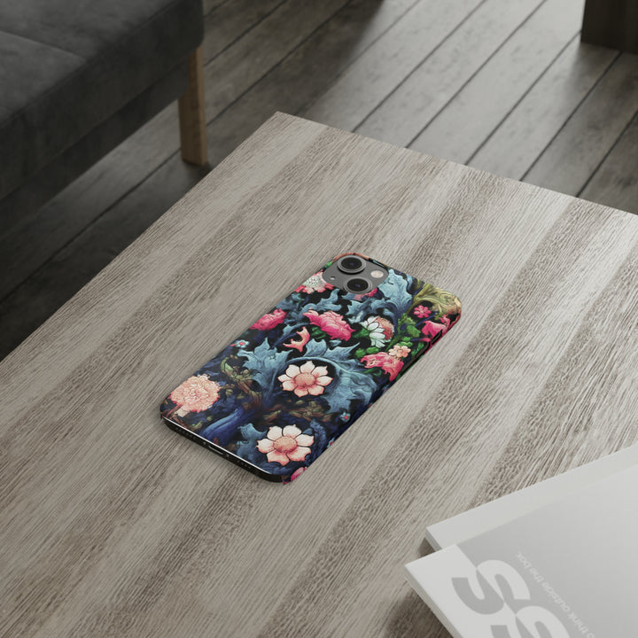 Slim Cute Phone Cases for Iphone - | iPhone 15 Case | iPhone 15 Pro Max Case, Iphone 14 Case, Iphone 14 Pro Max, Iphone 13, Flowers Scene - Studio40ParkLane