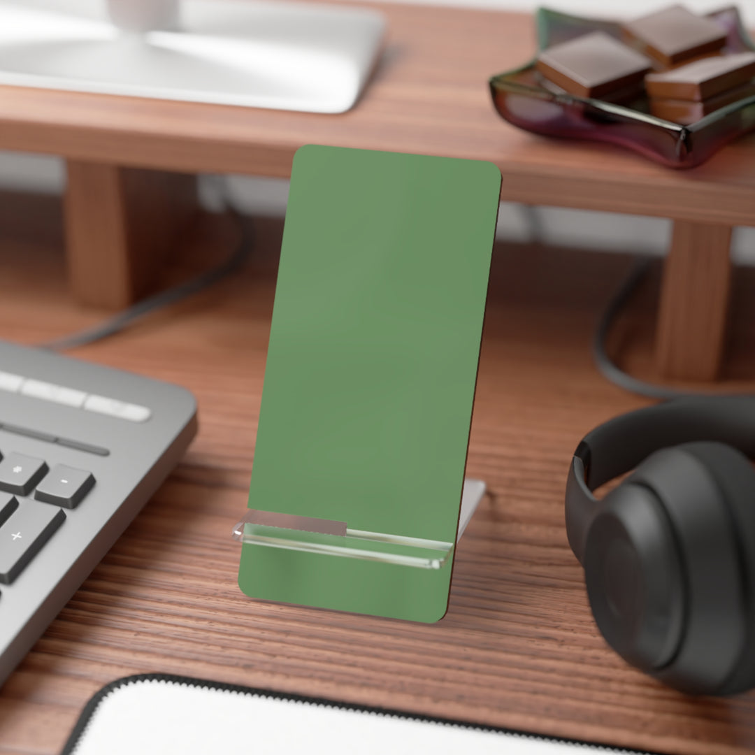 Phone Stand, Soothing Spa Green Design for Iphones 16, Iphone 15, 14, 13, 12 Samsung Galaxy S24, S23, S22, S21 and Google Pixel 8 - Studio40ParkLane