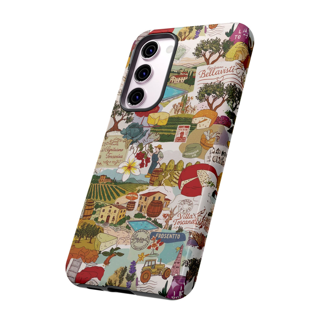 Italy Tuscany Coquette Collage Tough Premium Phone Case - For iPhone 17 Pro Max iPhone 16 Pro iPhone 15 Iphone 14 Plus 13 Pro 12 11 10 XR - Studio40ParkLane