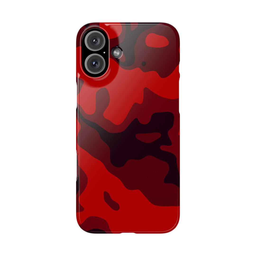 Slim Cute Phone Cases for Iphone - | iPhone 15 Case | iPhone 15 Pro Max Case, Iphone 14 Case, Iphone 14 Pro Max, Iphone 13, Red Camo Camouflage - Studio40ParkLane