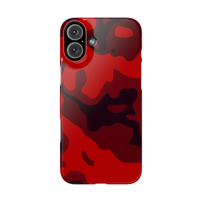 Slim Cute Phone Cases for Iphone - | iPhone 15 Case | iPhone 15 Pro Max Case, Iphone 14 Case, Iphone 14 Pro Max, Iphone 13, Red Camo Camouflage