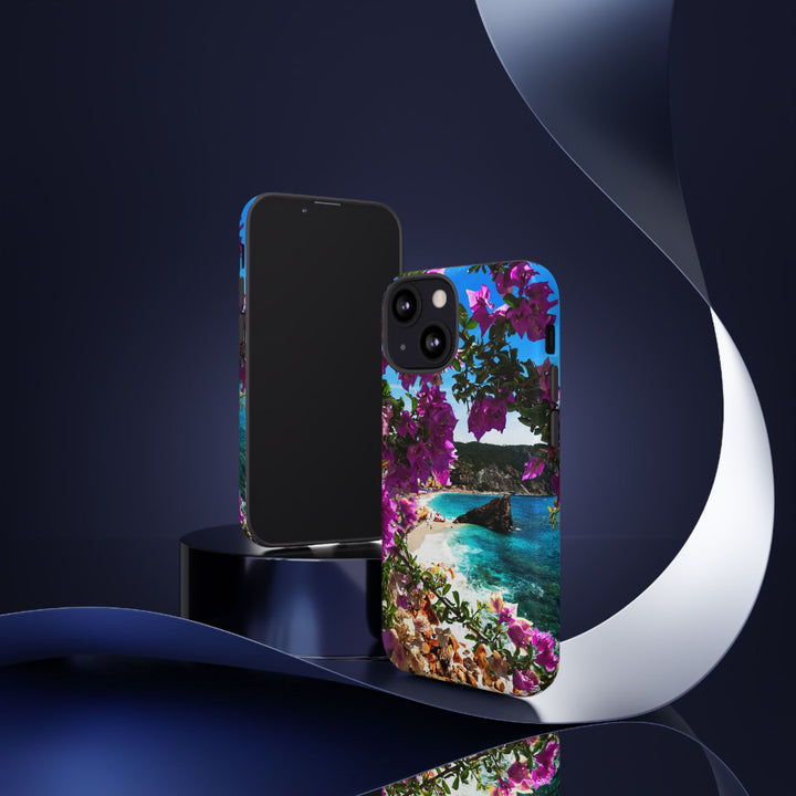 Impact Resistant, Bougainvillea Seaview, Cute Phone Cases for Samsung S24, S23, S22, S21, IPhone 15 pro Iphone 14 pro Iphone 13 IPhone 12 Iphone 11 - Studio40ParkLane
